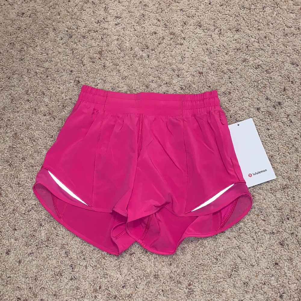 sonic pink lululemon shorts